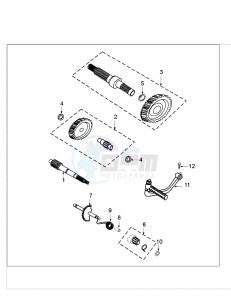 FIGHT 3 AN 4T drawing DRIVE SHAFTS / KICKSTARTER