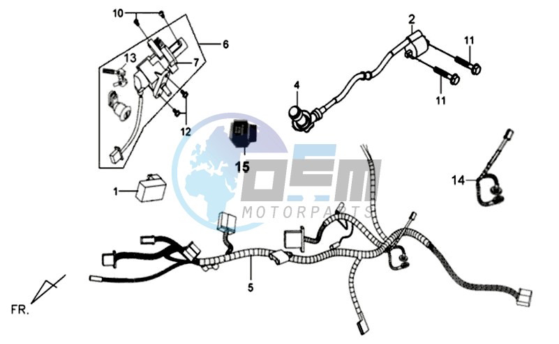 CDI - WIRING HARNASS / IGNITION LOCK