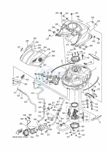 YZF320-A YZF-R3 (B2XF) drawing FUEL TANK