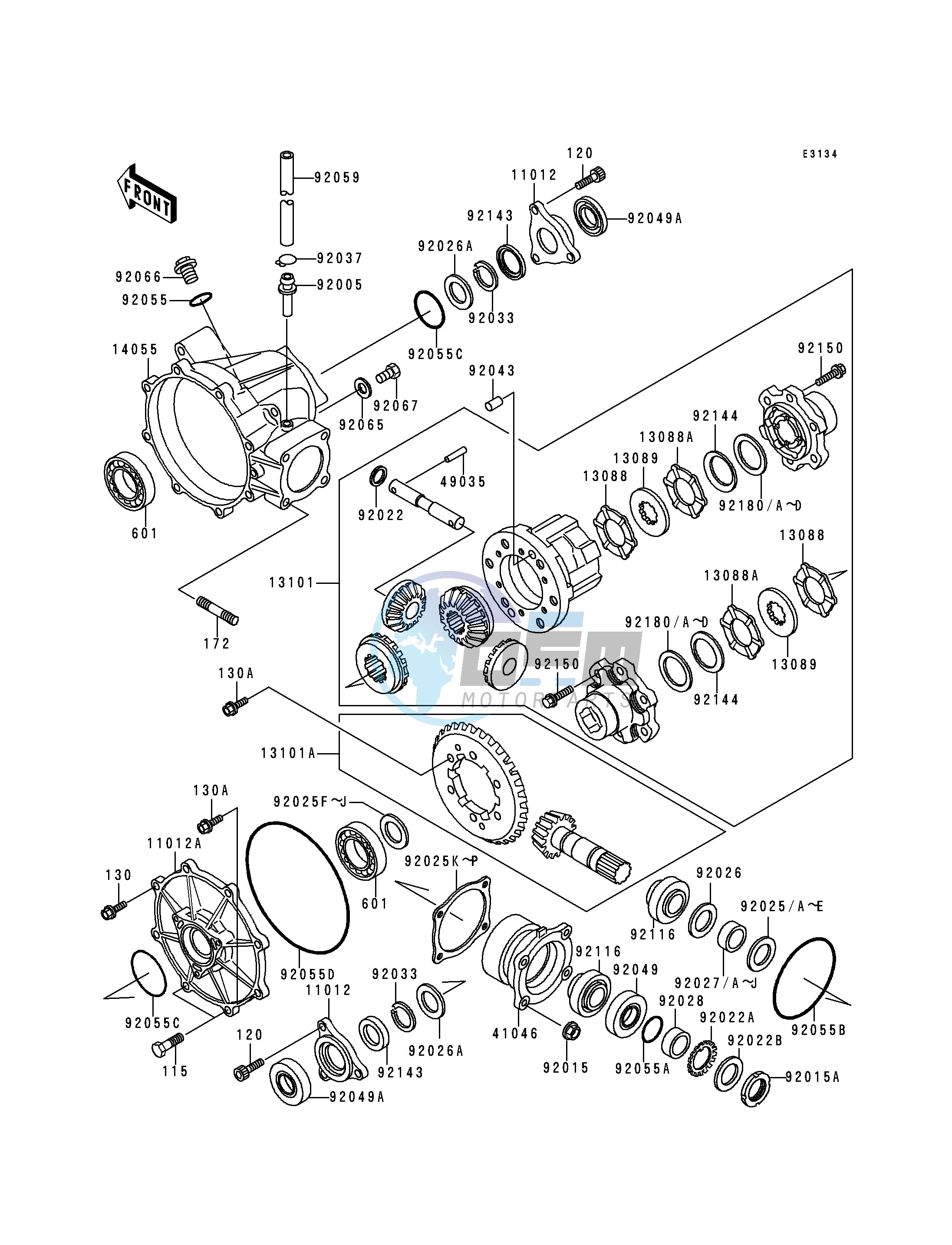 DRIVE SHAFT -- DIFFERENTIAL- -