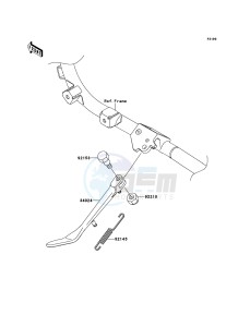 VN1700_VOYAGER_CUSTOM_ABS VN1700KBF GB XX (EU ME A(FRICA) drawing Stand(s)