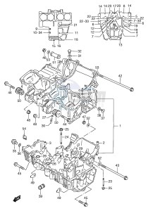 GSF1200 (E2) Bandit drawing CRANKCASE