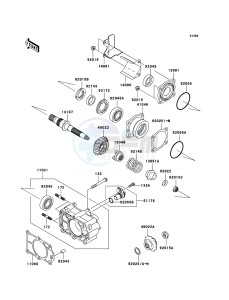 MULE 3010 DIESEL 4x4 KAF950D8F EU drawing Bevel Gear Case