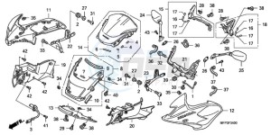 CB1300SA9 SI / ABS BCT MME TWO TY2 drawing FR. COWL/SIDE COWL/WINDSC REEN