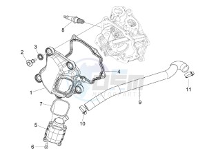 GTS 300 ie Super (EMEA, APAC) (AU, HK, IN, IT, J, SG, TW, UK) drawing Cylinder head cover