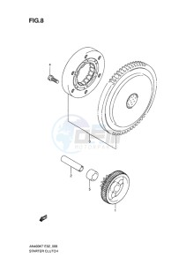 AN400Z ABS BURGMAN EU-UK drawing STARTER CLUTCH