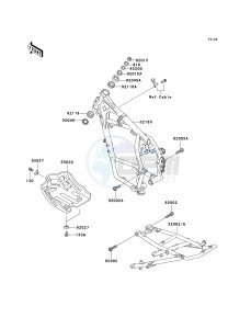 KL 650 A [KLR 650] (A6F-A7F) A6F drawing FRAME