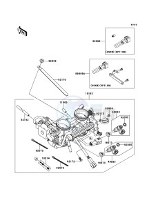 VERSYS KLE650CEF XX (EU ME A(FRICA) drawing Throttle