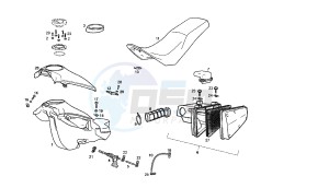 SENDA SM - 125 CC VTHSC2B1A 4T EU2 drawing FUEL TANK - SEAT