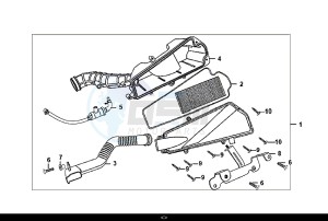 FIDDLE II 50 (25 KM/H) (AF05W4-NL) (E4) (L8-M0) drawing AIR CLEANER