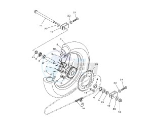 YZ 85 drawing REAR WHEEL