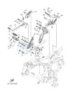 MT-07 MTN690 (BTK7) drawing STAND & FOOTREST 2