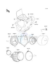 KX 85 A [KX85 MONSTER ENERGY] (A6F - A9FA) A9F drawing AIR CLEANER