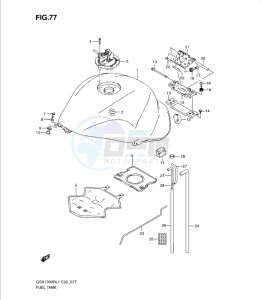 GSX1300R drawing FUEL TANK (GSX1300RL1 E24)