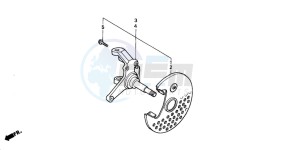 TRX300EX SPORTRAX drawing KNUCKLE