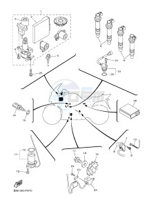 FJR1300AE FJR1300-AE (B961) drawing ELECTRICAL 1