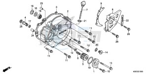 CRF250XD CRF250R Europe Direct - (ED) drawing LEFT CRANKCASE COVER