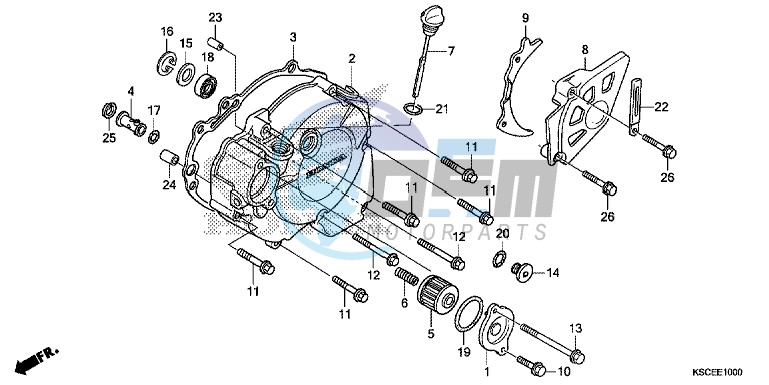 LEFT CRANKCASE COVER