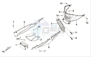 MIO 100 L6 drawing REAR SHOCK -  COVERS