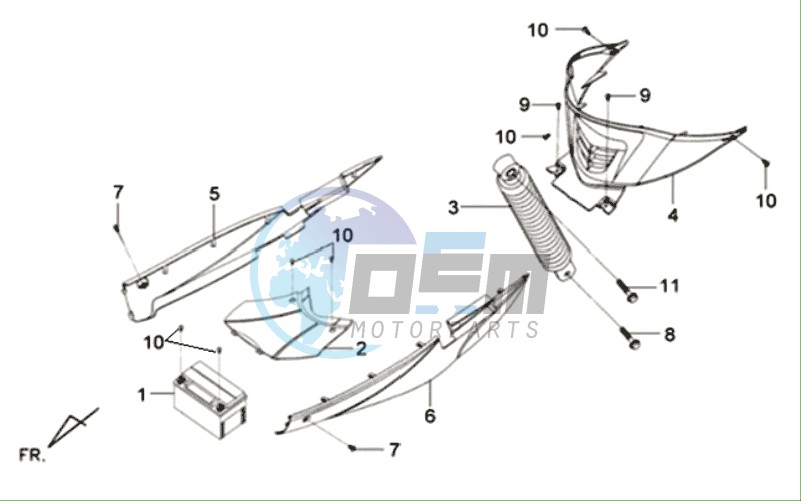 REAR SHOCK -  COVERS