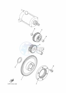 YFM700FWAD GRIZZLY 700 EPS (BLTE) drawing STARTER CLUTCH