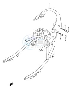 GSX750F (E2) drawing PILLION RIDER HANDLE