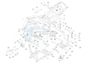 California 1400 Touring SE ABS 1380 drawing Frame