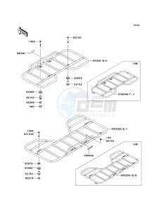 KVF 360 A [PRAIRIE 360 4X4] (A6F-A9F) A7F drawing CARRIER-- S- -