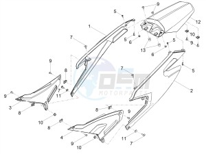 SX 50 LOW SEAT E4 (EMEA) drawing Rear body