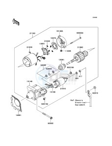 MULE 600 KAF400-B1 EU drawing Starter Motor