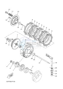 YZF-R125 R125 (5D7W 5D7W 5D7W 5D7W) drawing CLUTCH