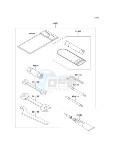 KVF 650 B [PRAIRIE 650 4X4 ADVANTAGE CLASSIC] (B2) [PRAIRIE 650 4X4 ADVANTAGE CLASSIC] drawing OWNERS TOOLS