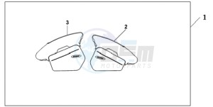 NT700VA UK - (E / MKH) drawing PANNIER INNER BAG SET