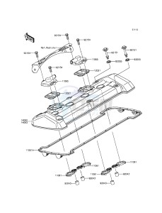 Z800 ZR800ADS FR GB XX (EU ME A(FRICA) drawing Cylinder Head Cover