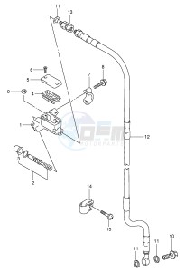 RM80 (E24) drawing FRONT MASTER CYLINDER