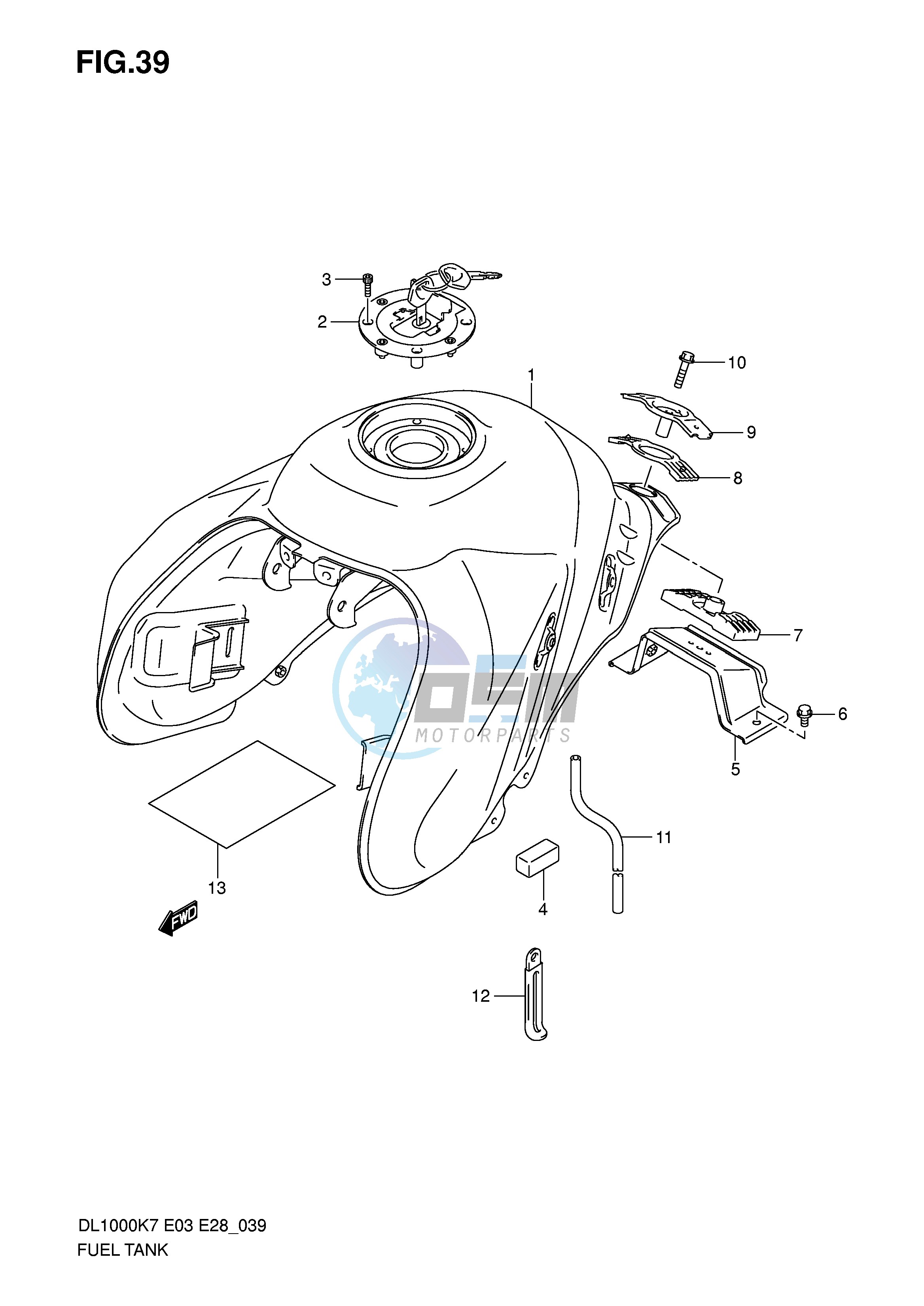 FUEL TANK (MODEL K7 K8)