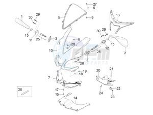 RS4 50 2T (CH, EU, JP) drawing Front fairing