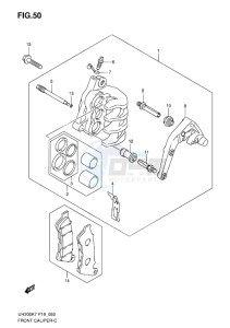 UH200 BURGMAN EU drawing FRONT CALIPER