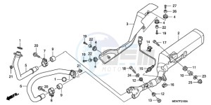 NT700VAA Europe Direct - (ED / ABS) drawing EXHAUST MUFFLER