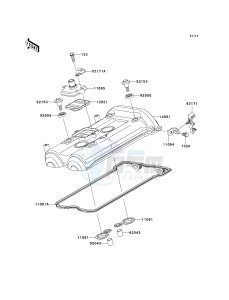 KLE 650 A [VERSYS] (9F-9F) A7F drawing CYLINDER HEAD COVER