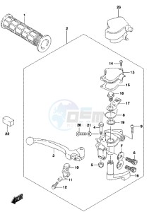 LT-Z90 drawing RH HANDLE LEVER