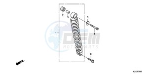 NSC110MPDC drawing REAR CUSHION