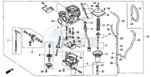 CB250 drawing CARBURETOR