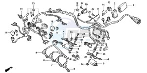 CBR600SE drawing WIRE HARNESS (CBR600FS/3S/T/3T/SET)