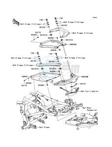 VERSYS_ABS KLE650DBF GB XX (EU ME A(FRICA) drawing Seat Cover