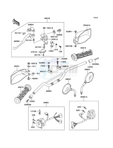 KLE500 KLE500-B1P GB XX (EU ME A(FRICA) drawing Handlebar