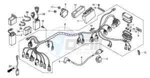 TRX350FM RANCHER 4X4 drawing WIRE HARNESS