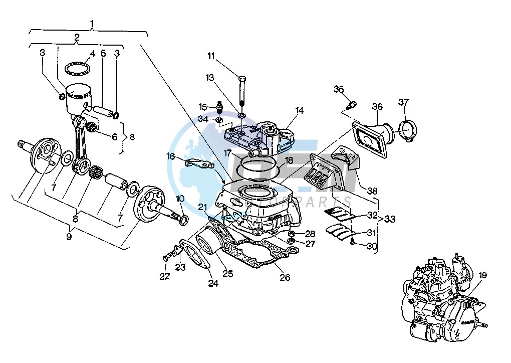 CRANKSHAFT-CYLINDER