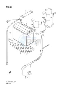 DL 650 V-STROM EU-UK drawing BATTERY