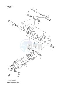 AN400 BURGMAN EU-UK drawing REAR CUSHION LEVER